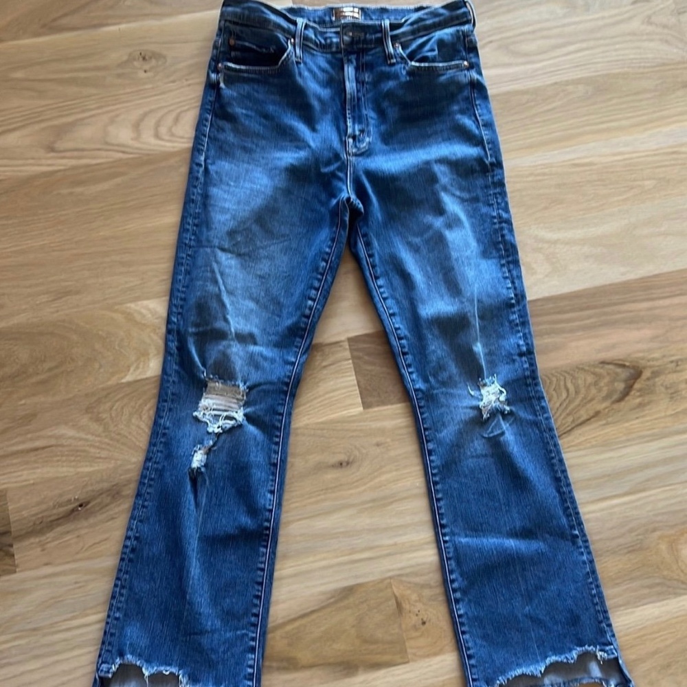 Mother Insider Crop Step Chew